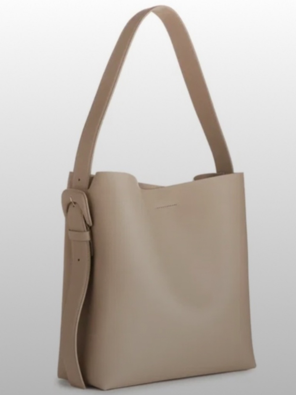 ARKET Taupe Leather Tote Shoulder Bag | Unused